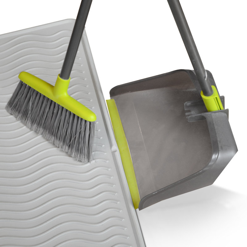 Large Gray Silicone Cat Litter Mat with Raised Lip