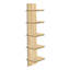 Étagère murale à 5 niveaux Sorbus, étagère utilitaire à colonne verticale pour la décoration intérieure et le rangement, tablettes flottantes murales pour le rangement de la salle de bain, chambre à coucher, salon, organisateur de cuisine, érable-108714271