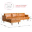 Canapé modulaire en cuir véritable 2 pièces-1254702274