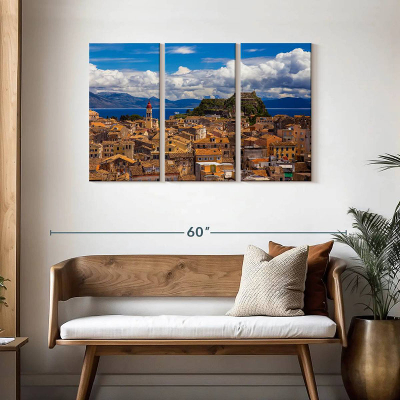 Nicci Corfu Cityscape, 28" H x 45" W
