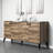 Modern Walnut Console Table with Numerous Shelves, 71.7 x 32.5 x 16.1 inches | 100% Melamine Coated Particle Board, Thickness: 0.7 inches | Wall-Mountable Design, Stylish and Functional for Living Room & Entryway