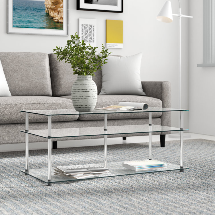 Platz 3 - Piece Glass Top Living Room Table Set