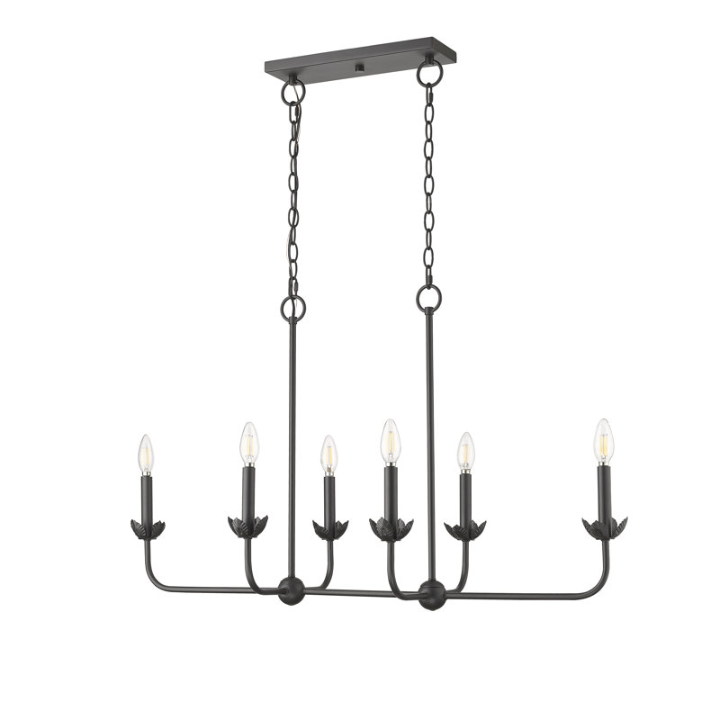 Lustre linéaire à 6 lumières de 35,625 po Freesia