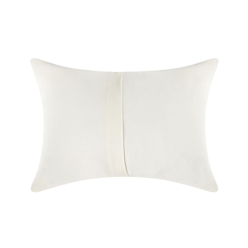 Paloma Hemp Fabric Ochre Amber Standard Sham, Queen, Ivory