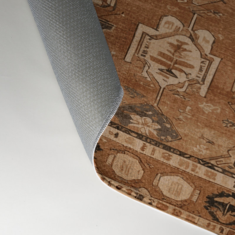 Tapis turc intérieur et extérieur brun, Rectangle 9 pi x 12 pi