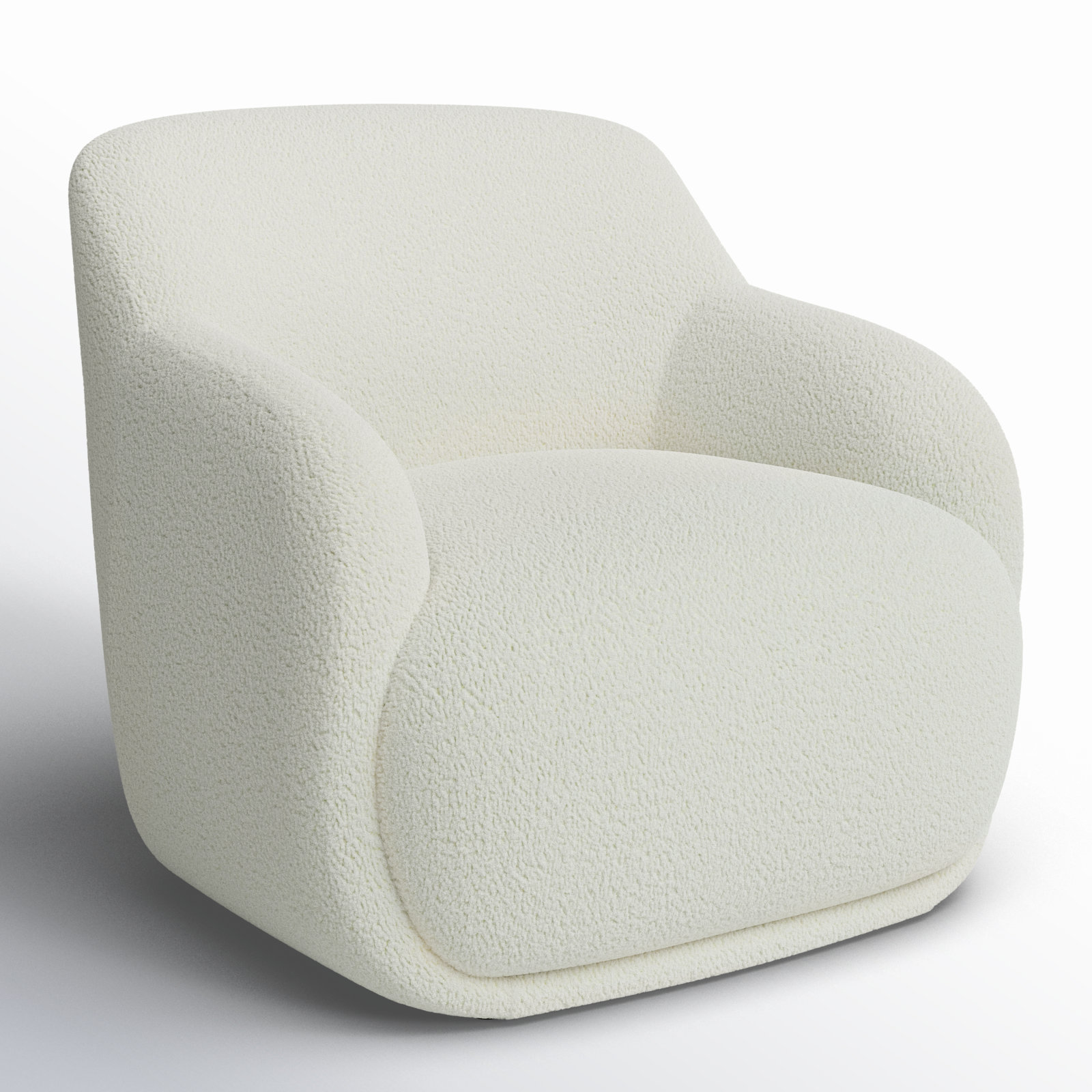 Laci Lounge Chair, Cream Boucle