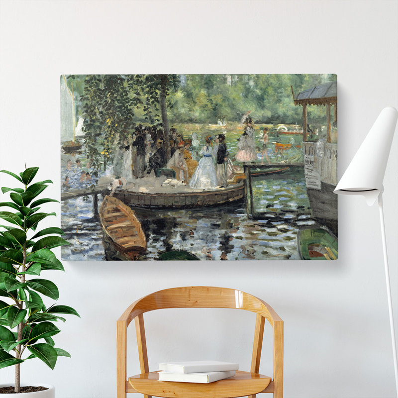 La Grenouillere by Pierre-Auguste Renoir - Wrapped Canvas, 35cm H x 50cm W x 3cm D