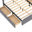 Lit plateforme tapissier avec rangement Ljubka-838007936