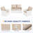 Outdoor Replacement Cushion Set Seat/Back Cushion(SOFA NOT INCLUDED)-1945915084