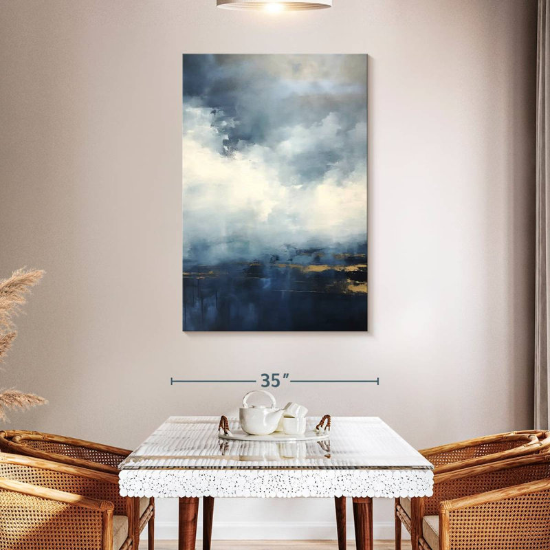 Gilded Clouds I, 48" H x 32" W