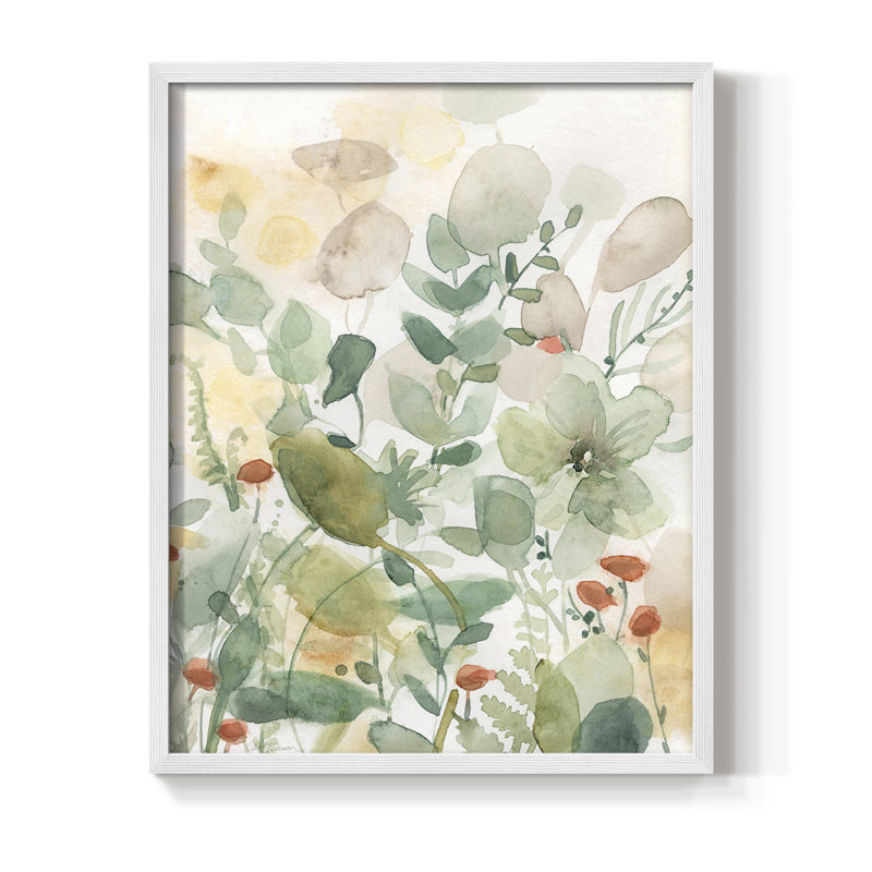 «Wildflower Song II», reproduction encadrée - bois massif, H 30 po x l 24 po, Blanc