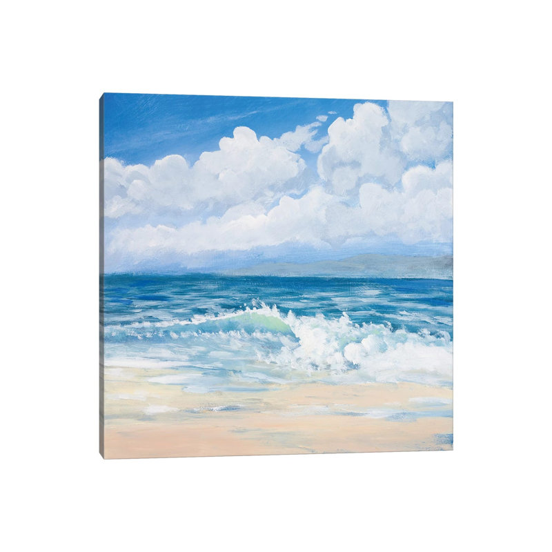 Waves II by Kingsley - Wrapped Canvas Gallery-Wrapped Canvas Giclée, 45.72 cm H x 45.72 cm W x 3.175 cm D