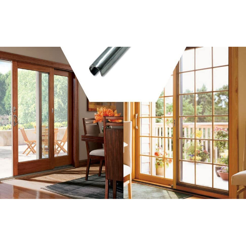 Stainless Steel Snap-On Track Cover for Sliding Glass Doors