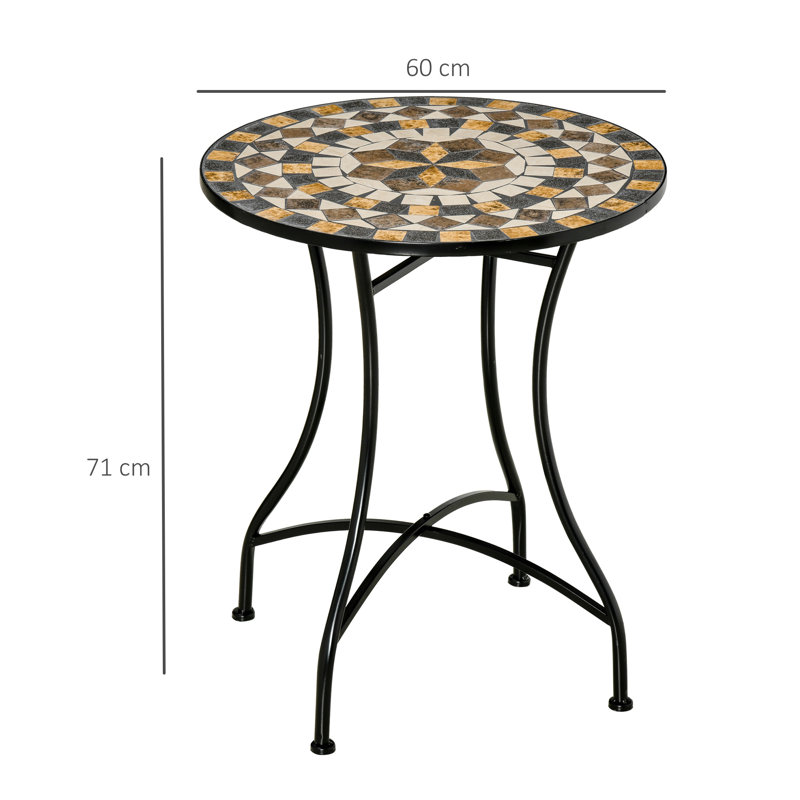 Round 2 - Person 60Cm L Outdoor Side Table