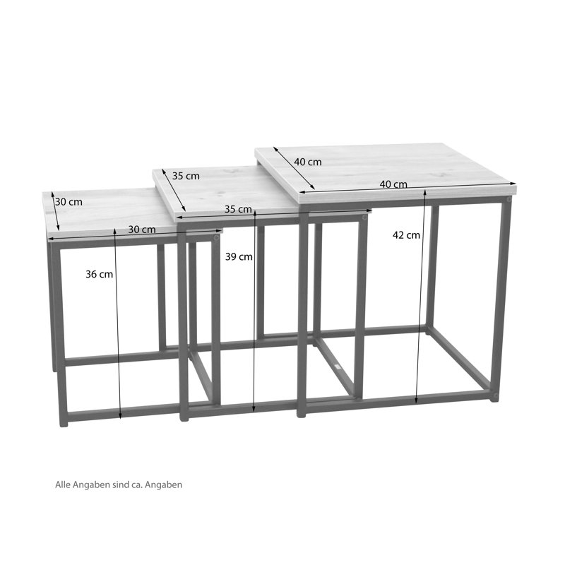 3 Nevius nesting tables
