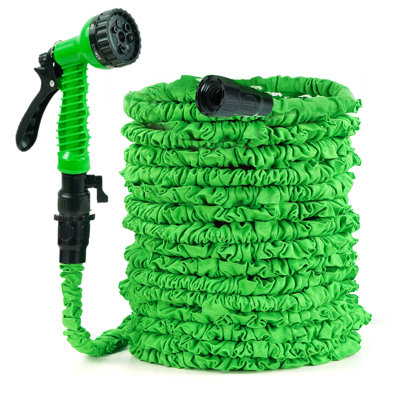 Expandable Garden Hose Water Pipe With 7 Function Spray Nozzle, Flexible Hose 75ft Expandable, Expandable Water Hose Flexible Garden Hose For Gardening Lawn Car Pet Washing (green)