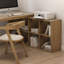 78.74" Wood colour L-Shaped Solid Wood Desks-107198186-107198187