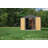 94.9 in. W x 90 in. D Metal Storage Shed