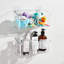 Porte-jouets de bain transparent pour baignoire, grande capacité (2 grands modèles)