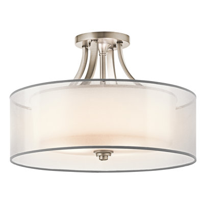 Lightle Fabric Semi Flush Mount