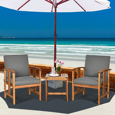 Fager 2 - Person Patio Conversation Set with Cushions