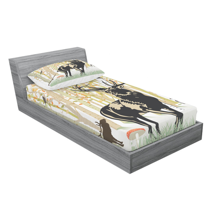 Microfiber Sheet Set, Twin Sheet Set with Fitted Sheet