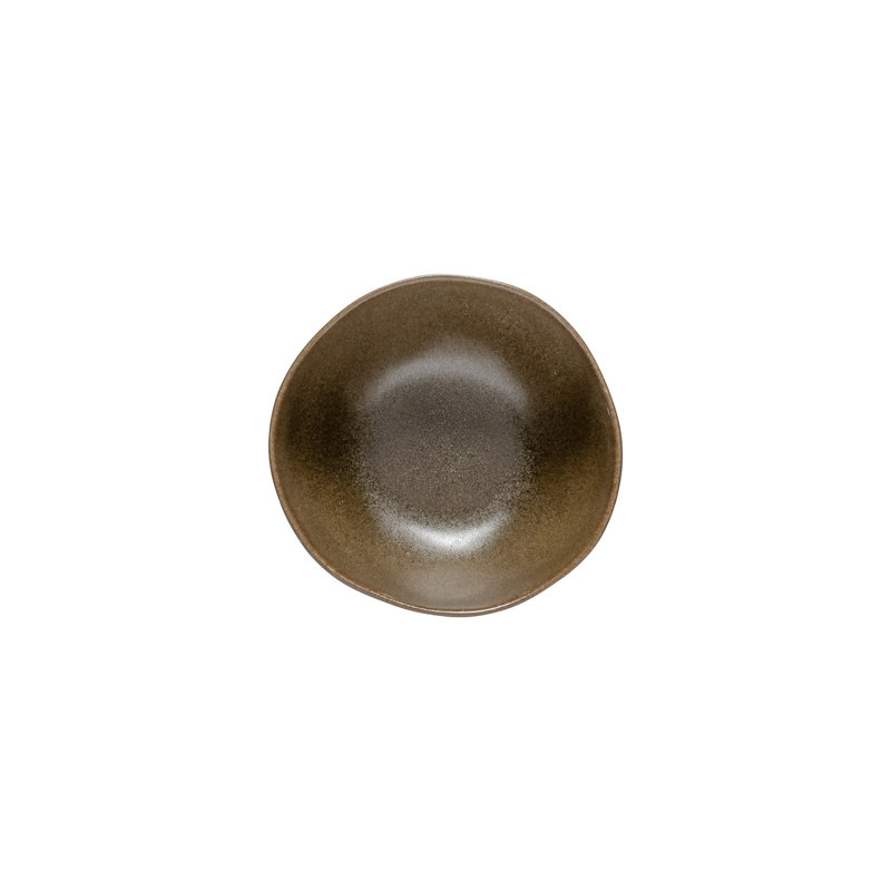 Arenito 22,63 oz. Bol à céréales en grès fait à la main, Vert olive