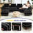 Modular Sectional Sofa with Removable Covers, Chenille Fabric and Solid Wood Frame for Living Room-1914455402
