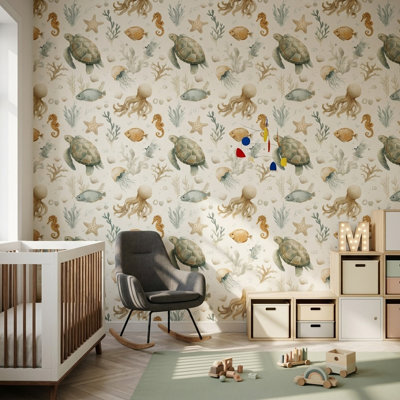 Papier peint tortue de mer