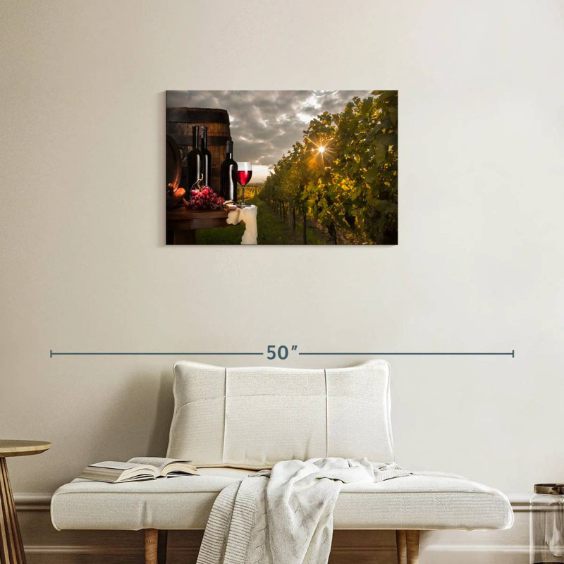 Yarlin Tuscan Red Wine, 20" H x 30" W
