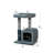 30.5" Cat Tower with Condo and Rubber Groomer