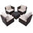 5 Piece Lounge Chair with Cushions-2021781041