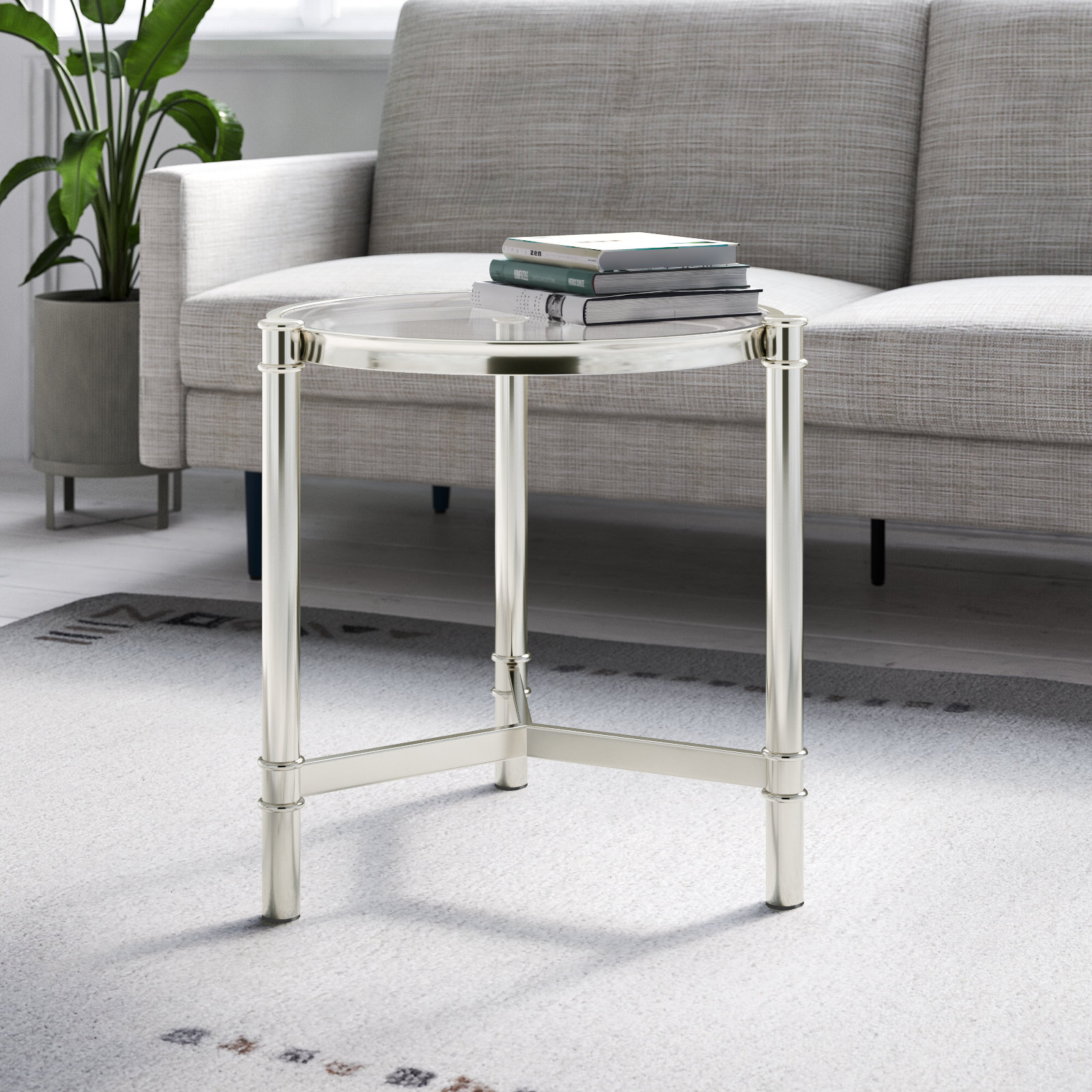 Wade Logan® Azueta Glass Top Coffee Table | Wayfair