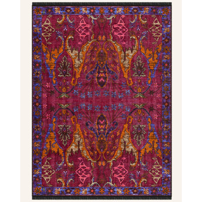Heti Cotton Floral Indoor / Outdoor Rug