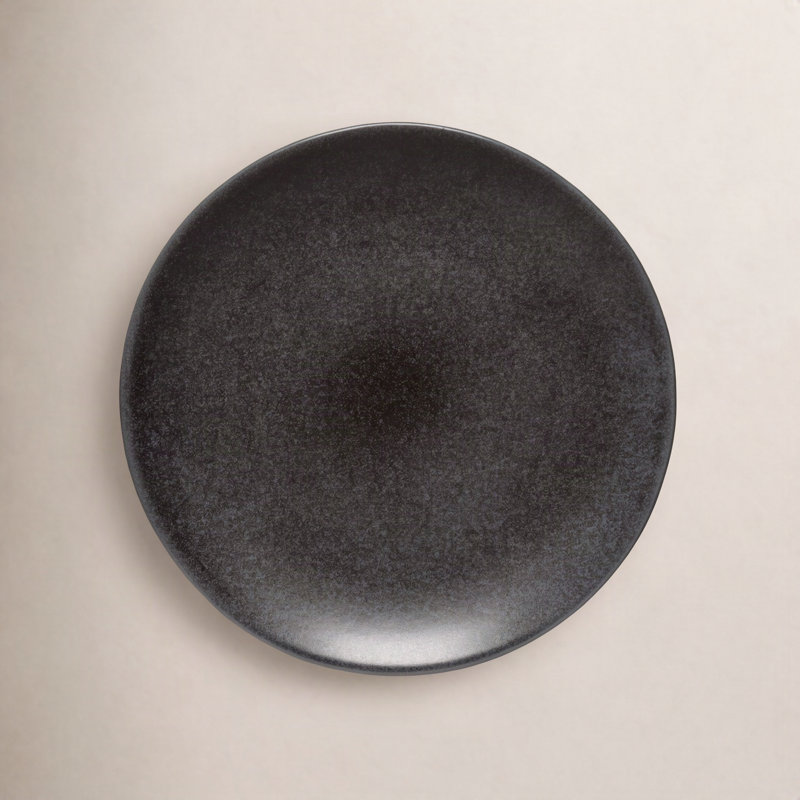 Arenito Eco Gres Amarela Dinner Plate, Charcoal Gray