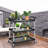 37.4'' H x 32.7'' W Utility Cart with Wheels