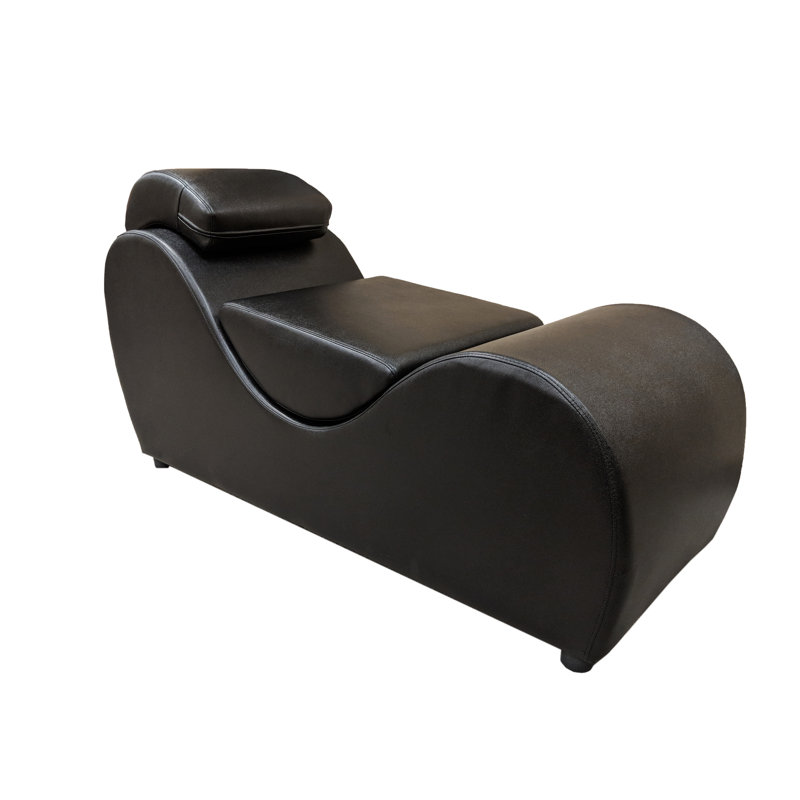 Cooperman Faux Leather Chaise Lounge