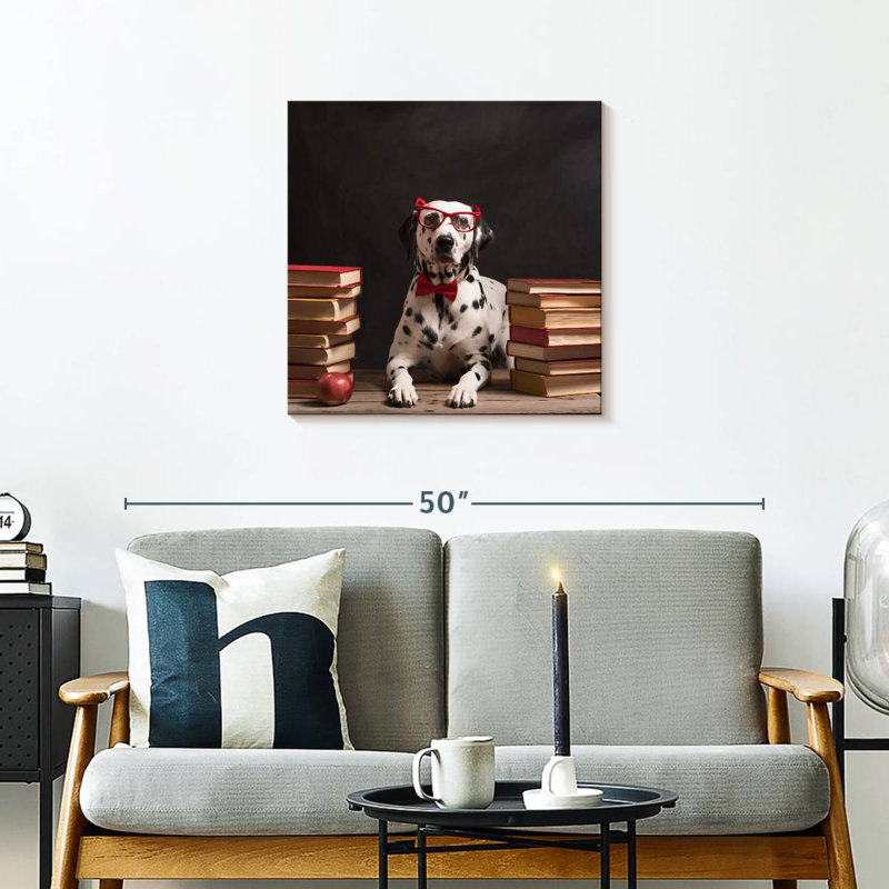 Crowle Dalmatian Librarian, 24" H x 24" W