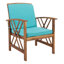 Ensemble de conversation de terrasse en bois massif pour 4 personnes Calhoun-903268880