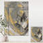 Marbre doré et noir II - reproduction d'art sur toile tendue-55951860