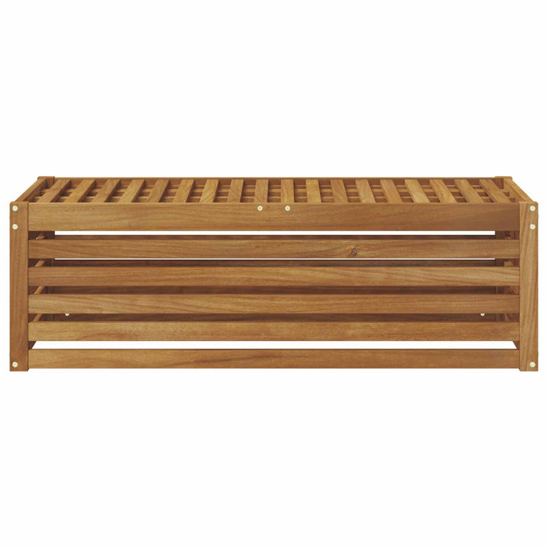 Solid Wood Outdoor Bench, 37cm H x 115cm W x 43cm D