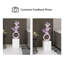 Résine de forme libre mauve + blanc + objet décoratif en bois manufacturé-132392929