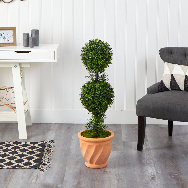40 " H Faux Boxwood Topiary