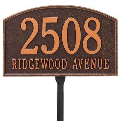 Legacy 2-Line Lawn Address Sign