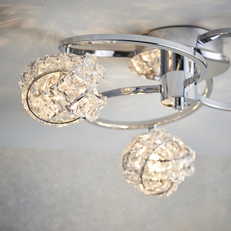 Sharri Crystal Semi Flush Mount