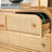 Rattan Wood Simple High Leg Storage Cabinet Accent Chest
