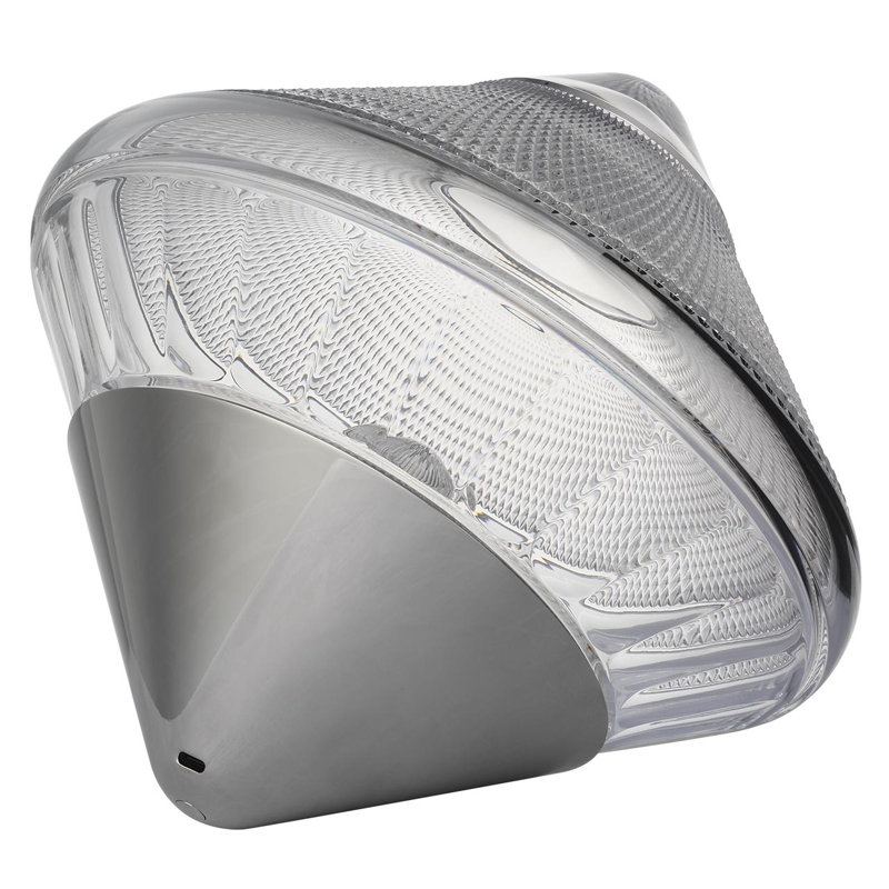 Waterford Copper Coast 12" Rechargeable Accent Light with Clear Crystal, Silver
