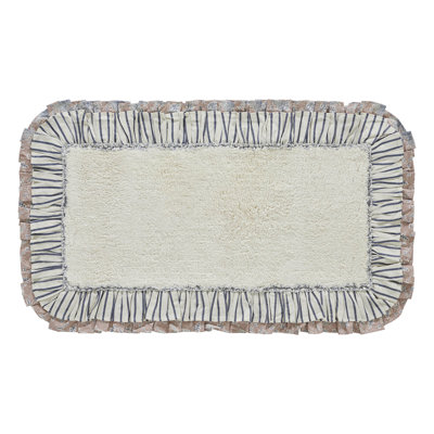 Liseron 100% Cotton Non-Slip Bath Mat