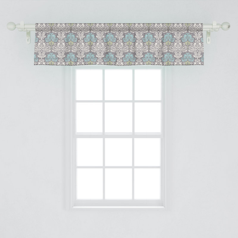 Ensemble de 2 cantonnières Ambesonne Damask, L 54 po x L 12 po