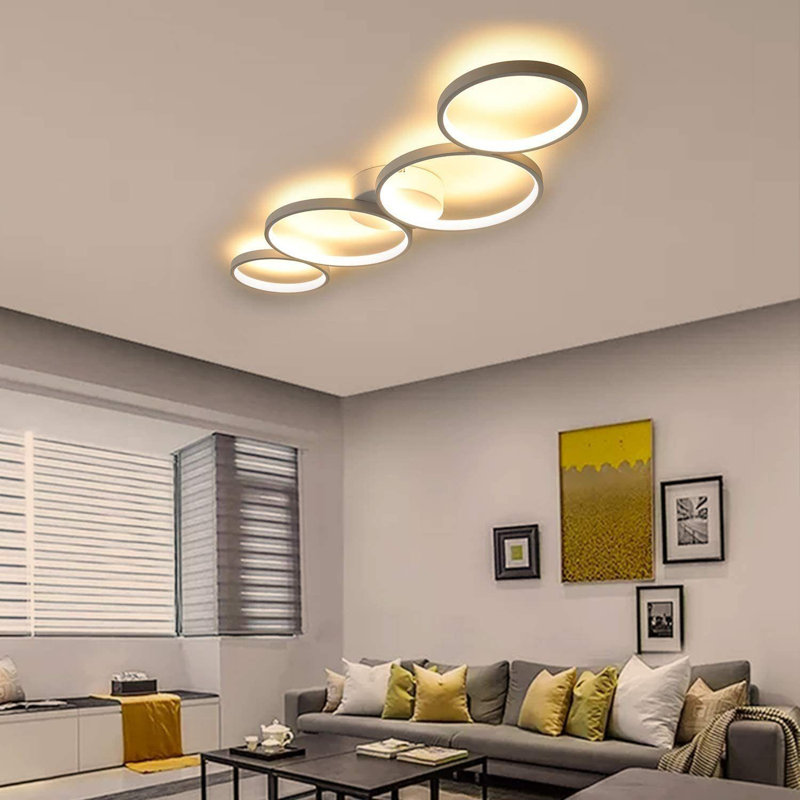 Aluminium LED Flush Mount, White